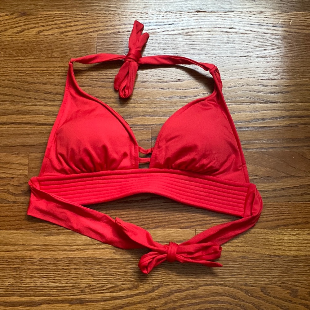 NWOT Red Kona Sol Bikini Top